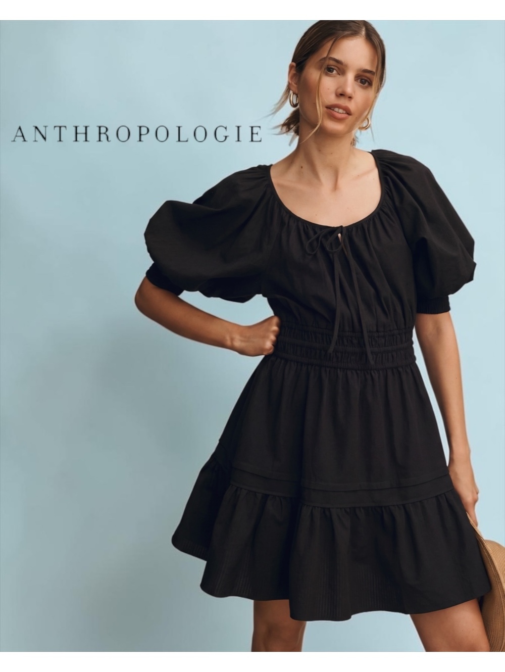 ✨ NWT Anthropologie The Somerset Mini Dress: Puff-Sleeve Edition Size SP ✨